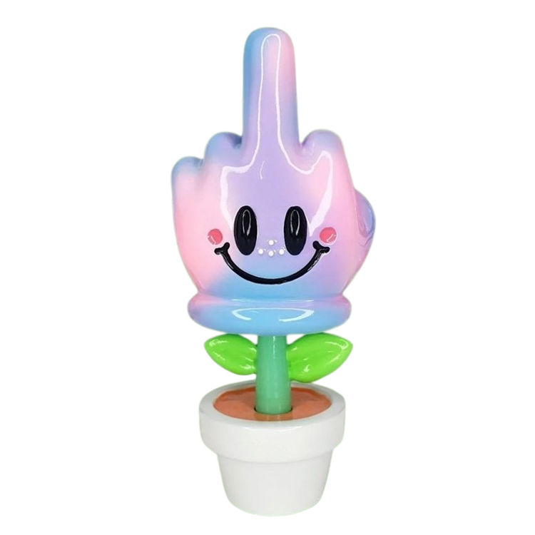 Pink Blue Smile of Hope by Kik Toyz