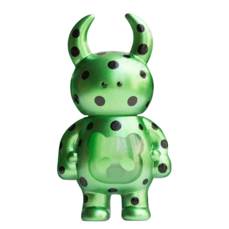 Green Panda Lucky Dot Uamou by Uamou (Ayako Takagi)