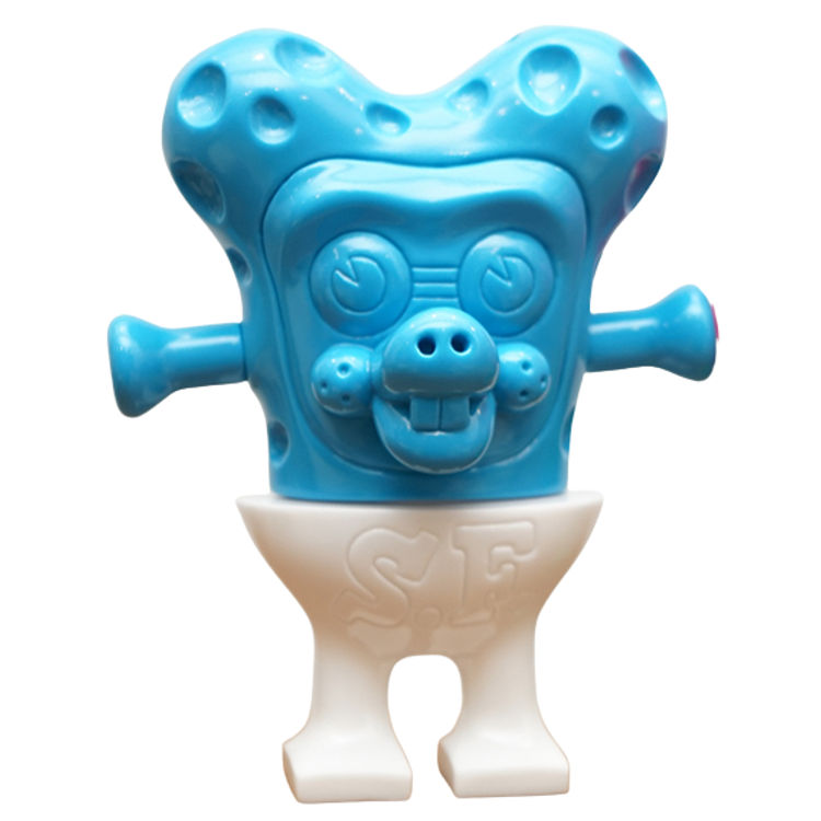 Blue & White Cheese Man : Space Friends by Knuckle (Little Chop Design)