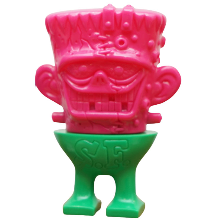 Pink & Green Franken Crack : Space Friends by Knuckle (Little Chop Design)