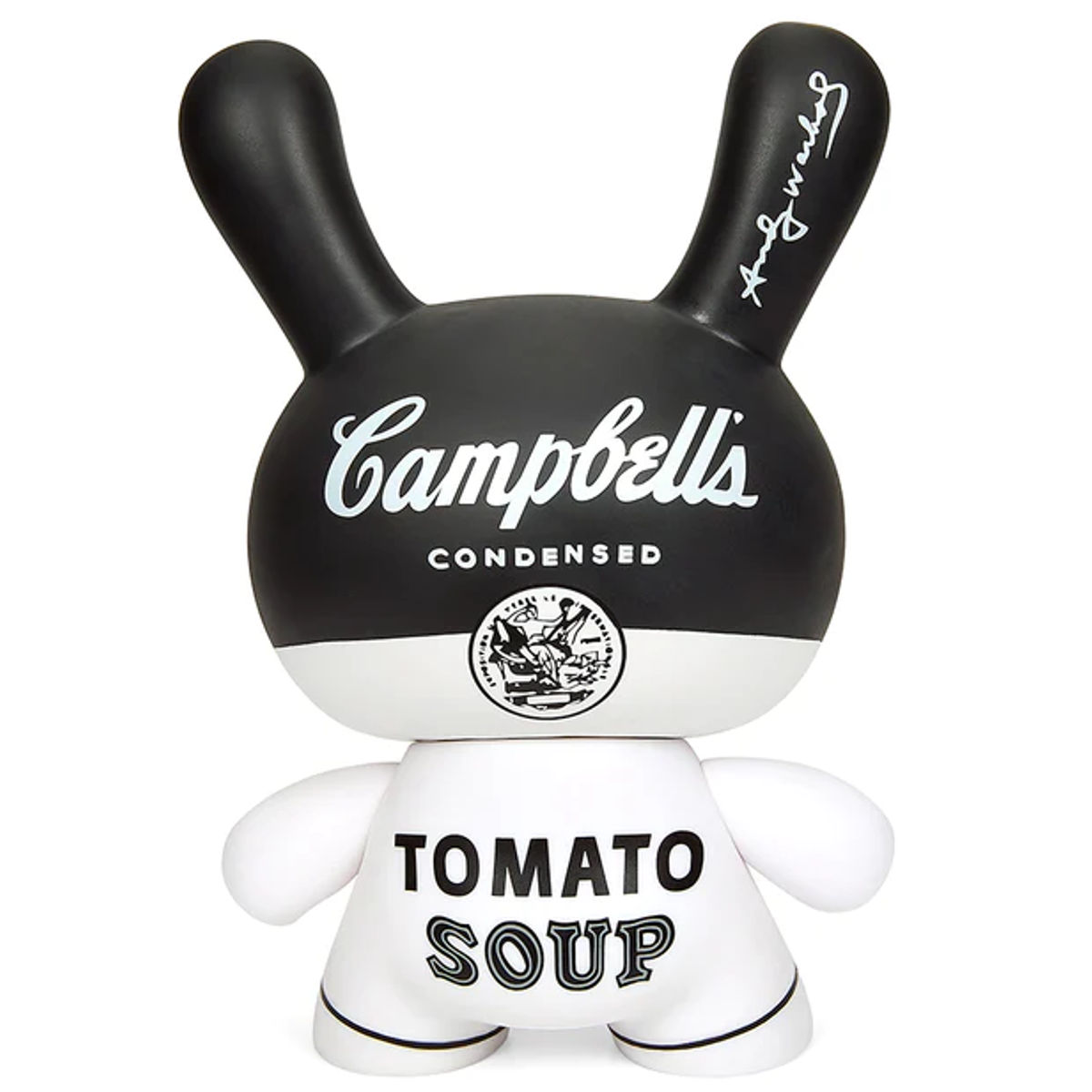8" Black & White Campbell's Soup : Masterpiece Dunny