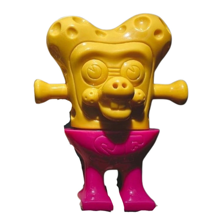Yellow Pink Cheese Man : Space Friends by Knuckle (Little Chop Design)