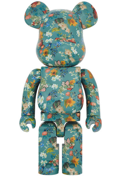 1000% Floral Pattern 50th Anniversary Be@rbrick created by Vincent