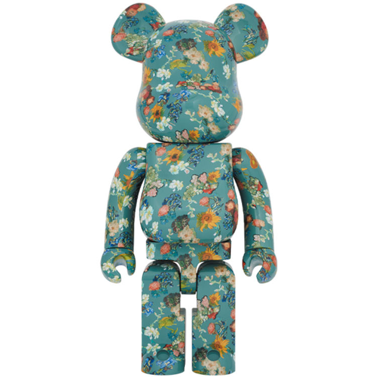 1000% Floral Pattern 50th Anniversary Be@rbrick by Vincent Van Gogh