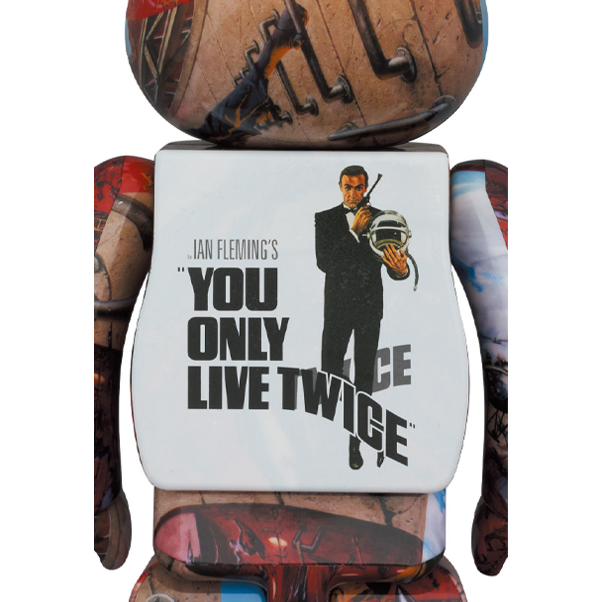 100% & 400% You Only Live Twice : James Bond Be@rbrick (Set)