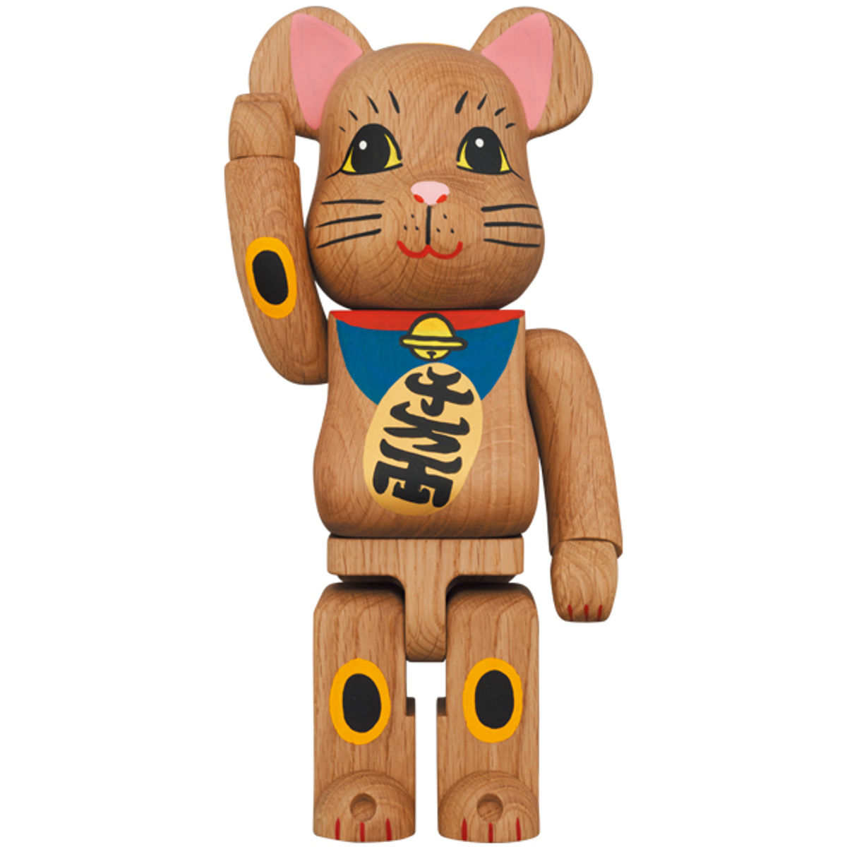 400% Ichi Blue Maneki Neko Karimoku Bearbrick