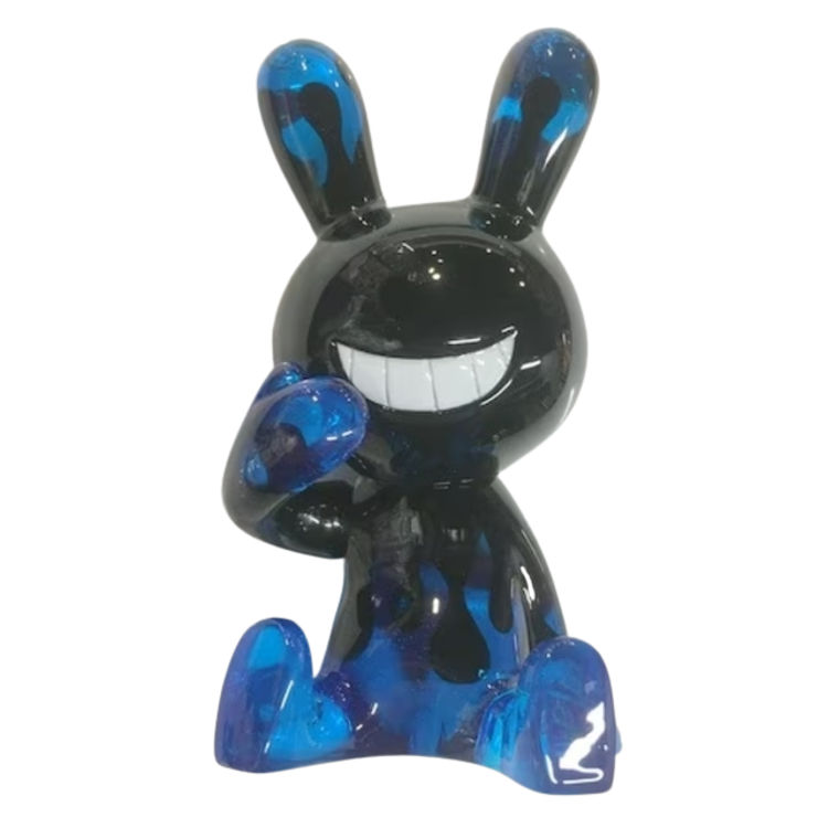 Abyss Crystal Fire Sitting Black Rabbit by Tadayuki Iwa (Black Rabbit)