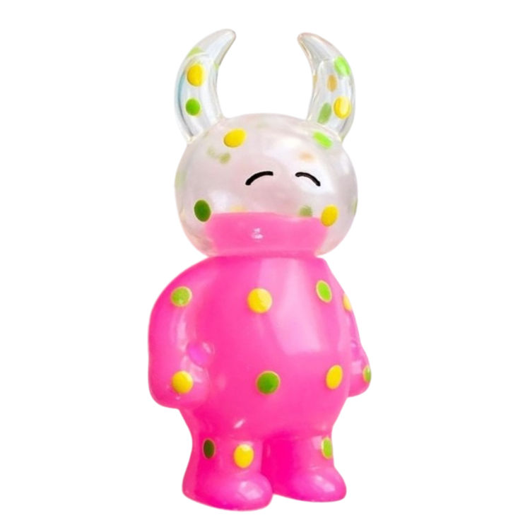 Clear Pink Yellow/Green Dot Uamou by Uamou (Ayako Takagi)