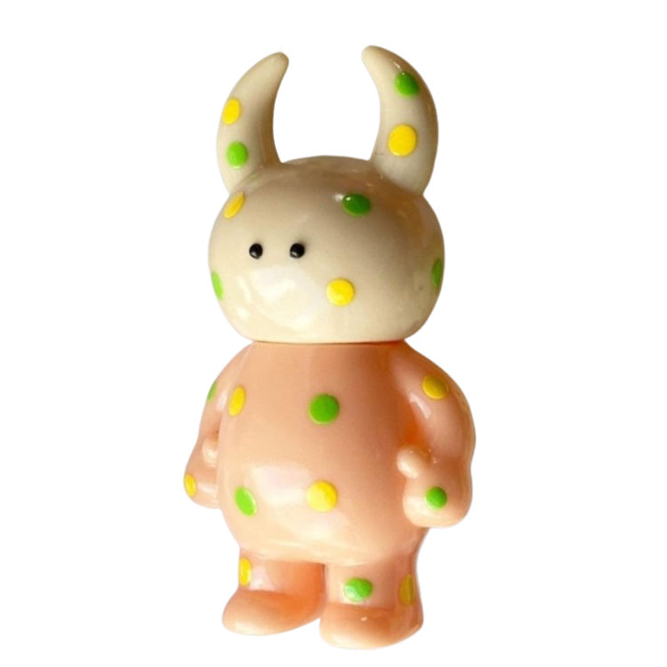 White Pink Yellow/Green Dot Uamou by Uamou (Ayako Takagi)