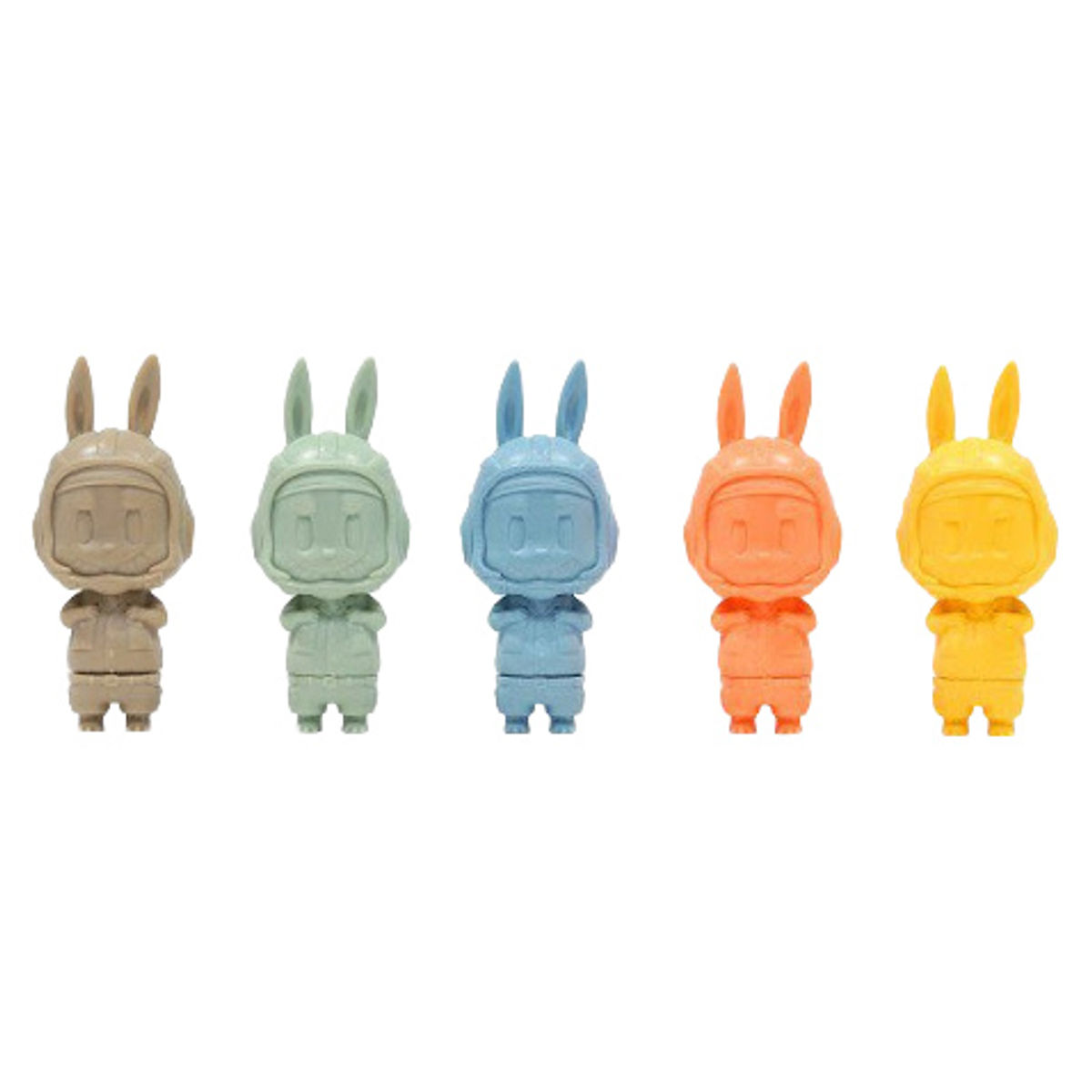 Mini Labubu Pilot Machinen Krieger Set