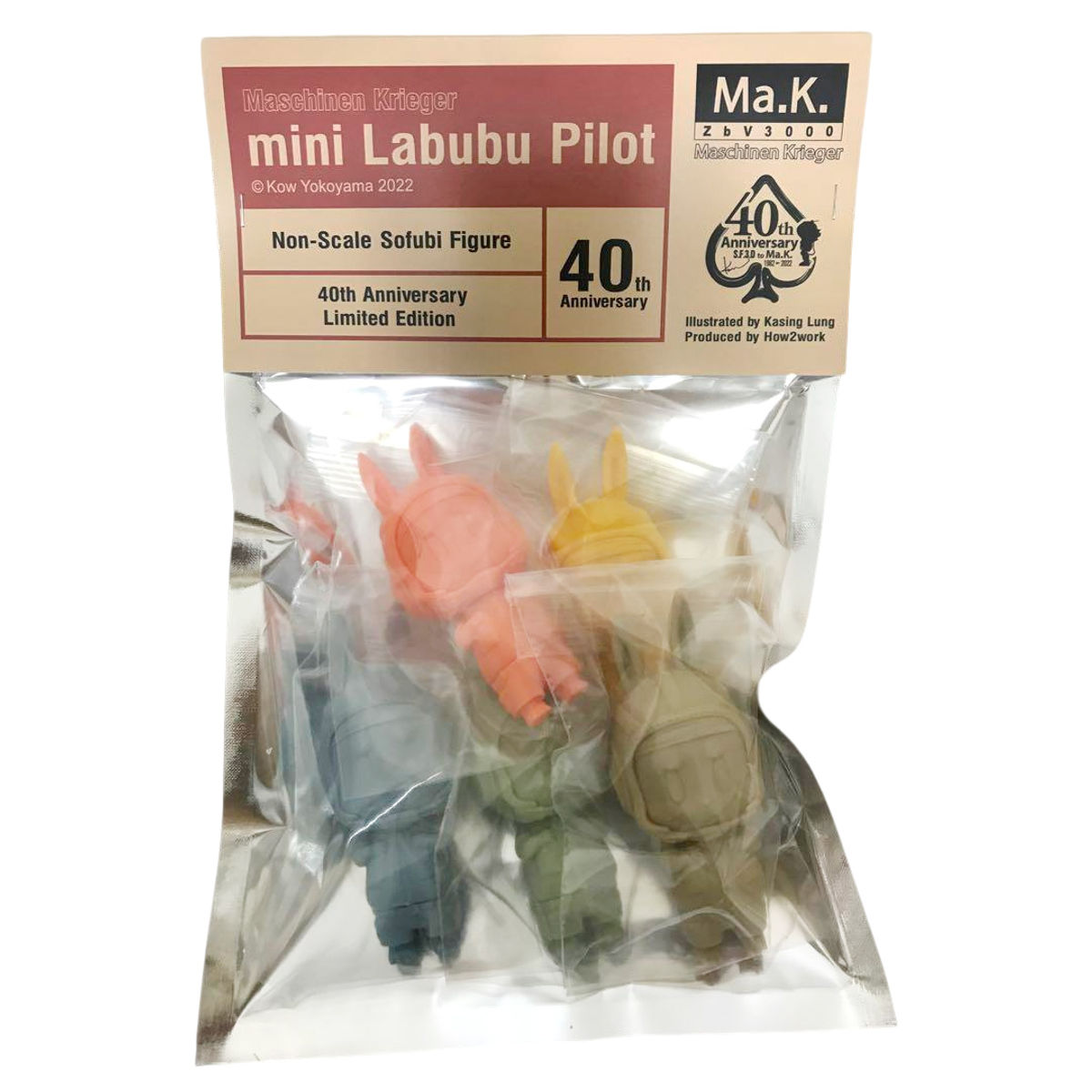 Mini Labubu Pilot Machinen Krieger Set