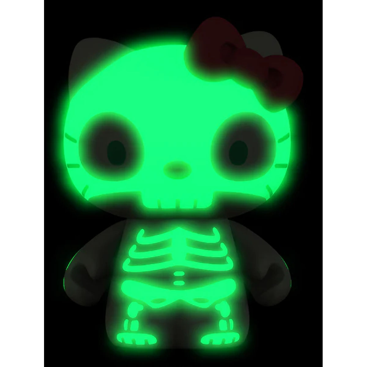 Green GID Skeleton Hello Kitty Halloween