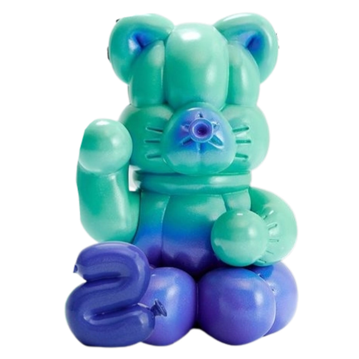Blue Violet Gradient Balloon Maneki Neko