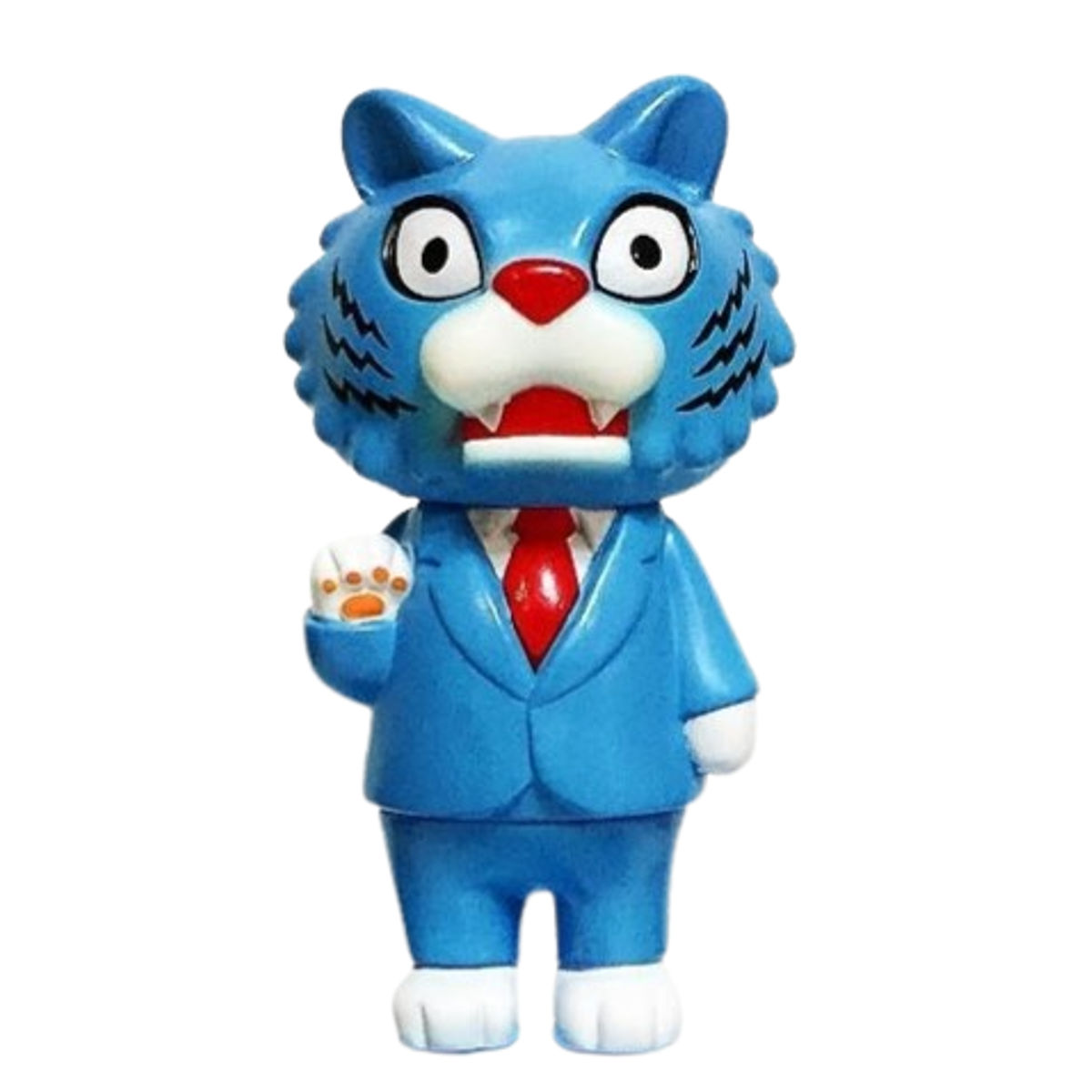 Blue Suit Red Tie Tiger Boss
