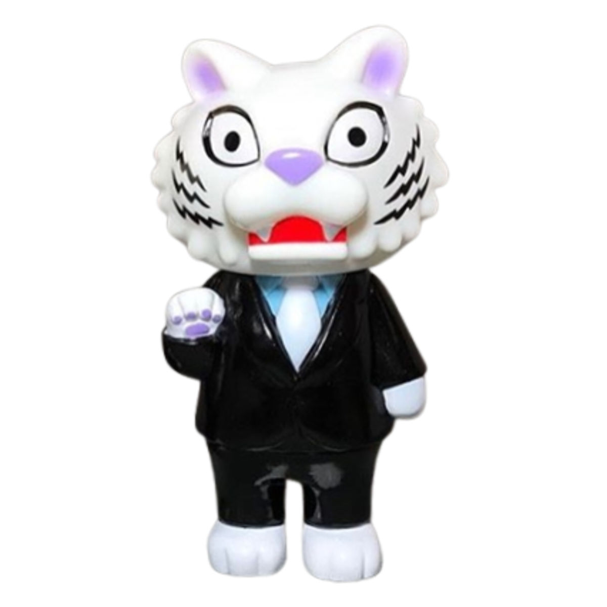 Black Suit White Tie Tiger Boss