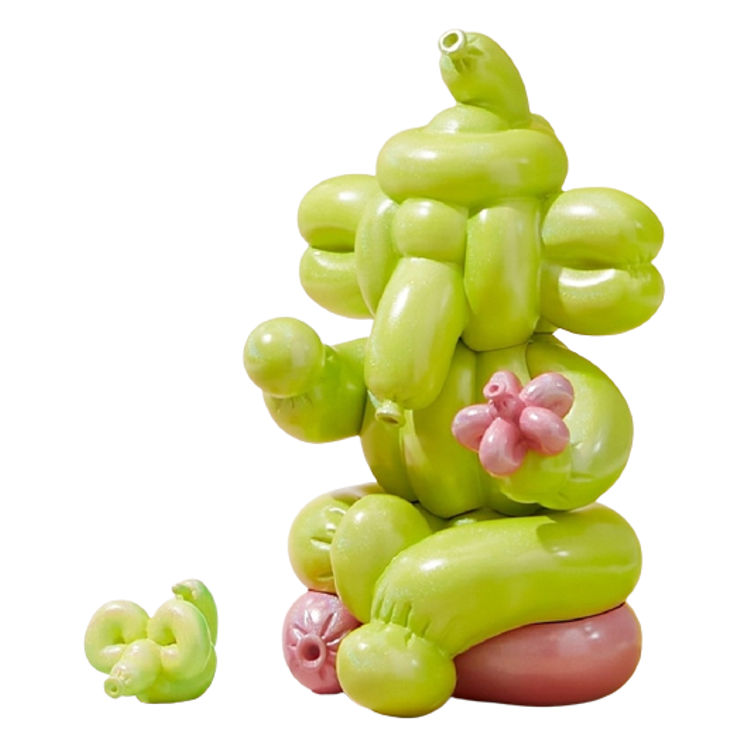 Candy Green and Pink Balloon Ganesha by Suker Thing