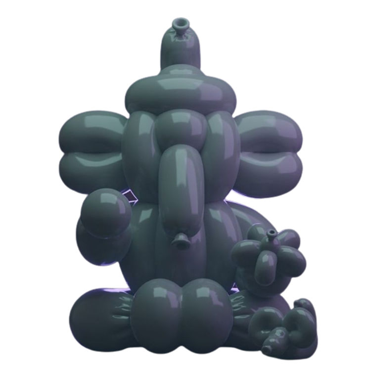 Gray Balloon Ganesha by Suker Thing