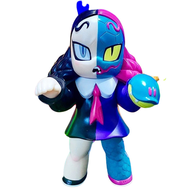 White Blue Mimimi Chan by Grape Brain