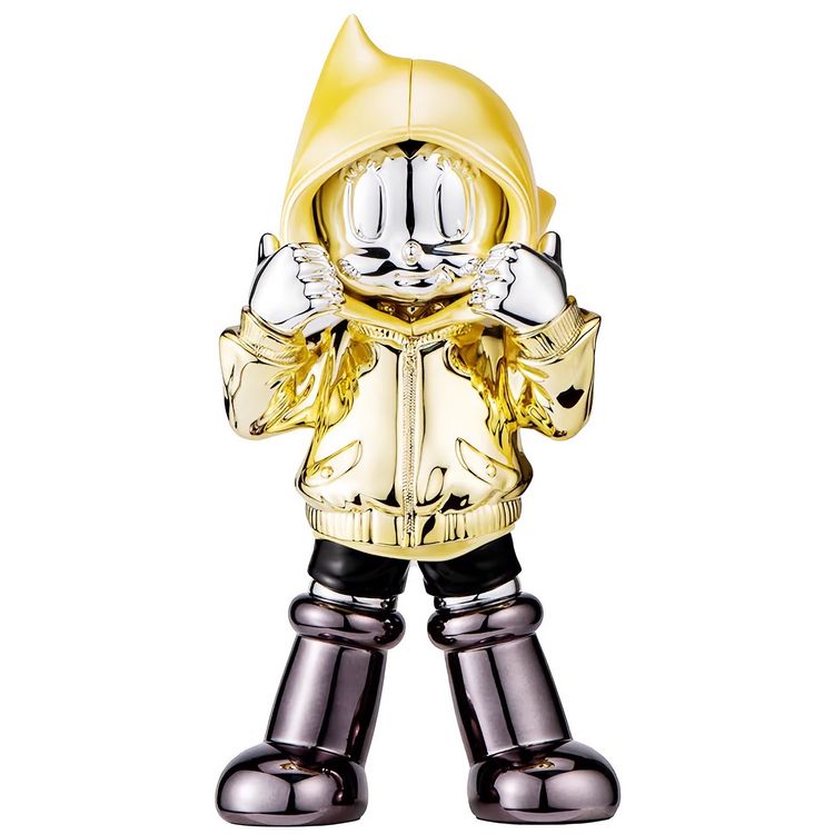 Yellow Gold Chrome Astro Boy Hoodie by Keithing (Keith Poon)