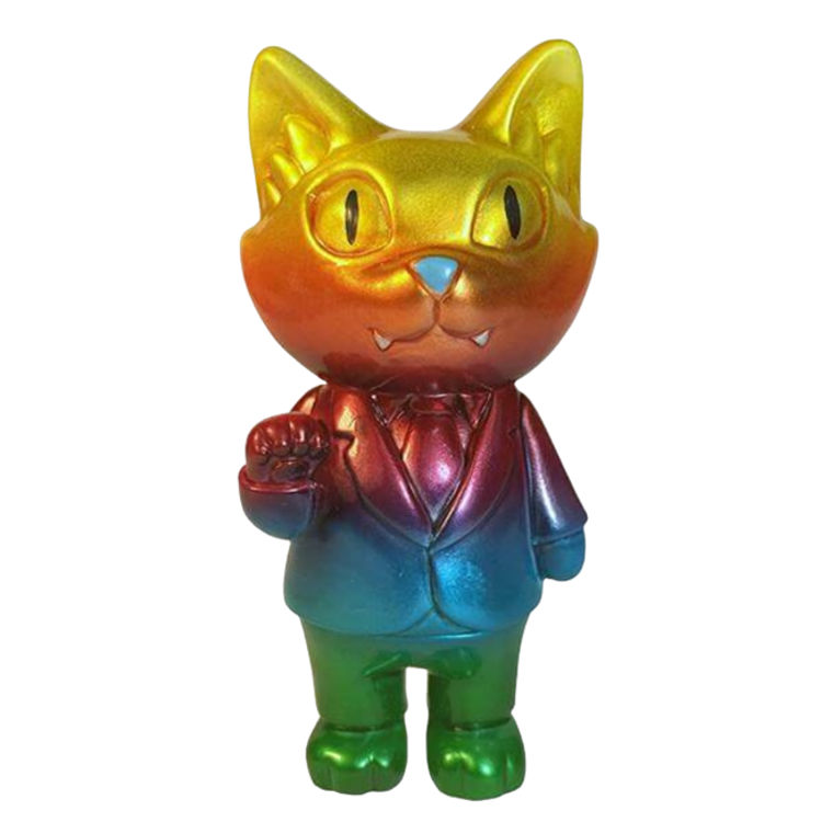 Rainbow Office Cat by Cristina Ravenna