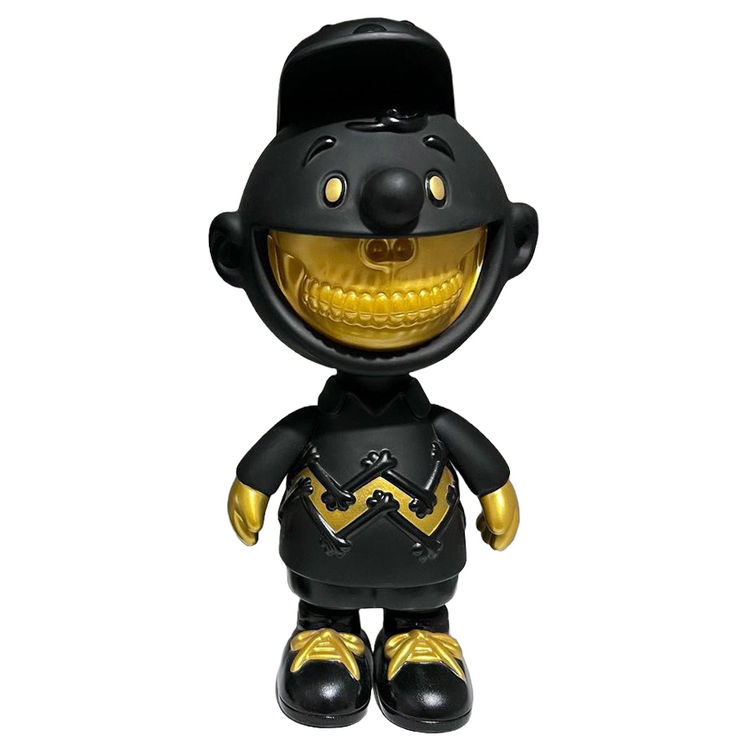 Charlie Grin Black & Gold by Ron English