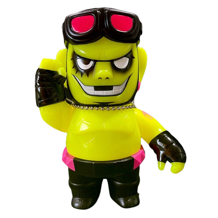 Yellow Crazy Monkey by Grape Brain