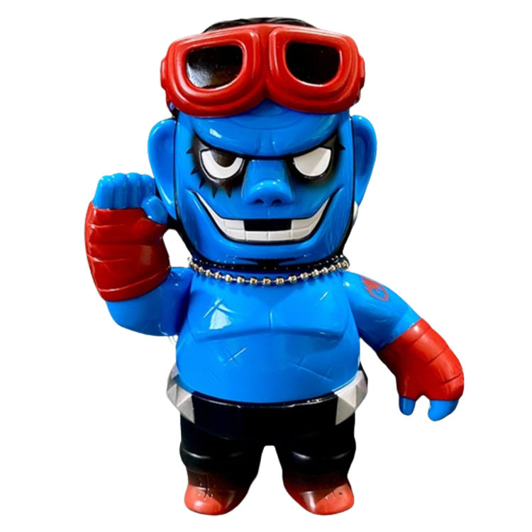 Blue Crazy Monkey by Grape Brain