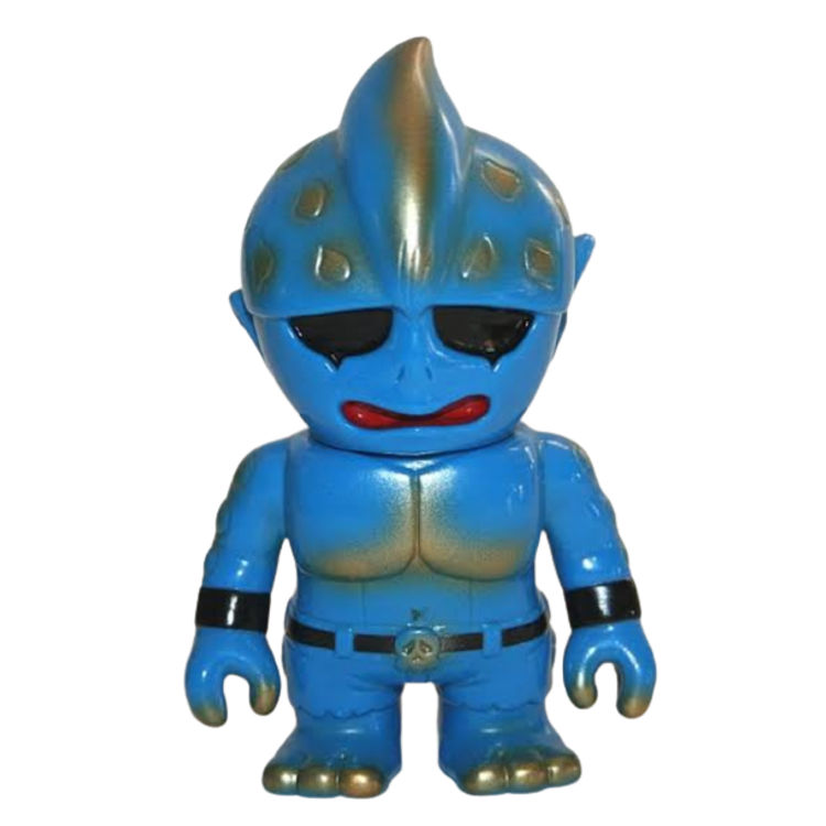 Blue Gold Mini Mutant Head by Real X Head (Mori Katsura)