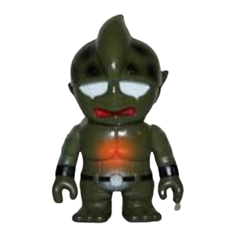 Gray Red Mini Mutant Head by Real X Head (Mori Katsura)