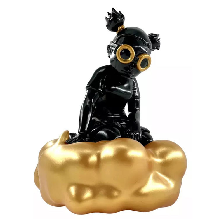 Black Gold Lil' Momma by Hebru Brantley