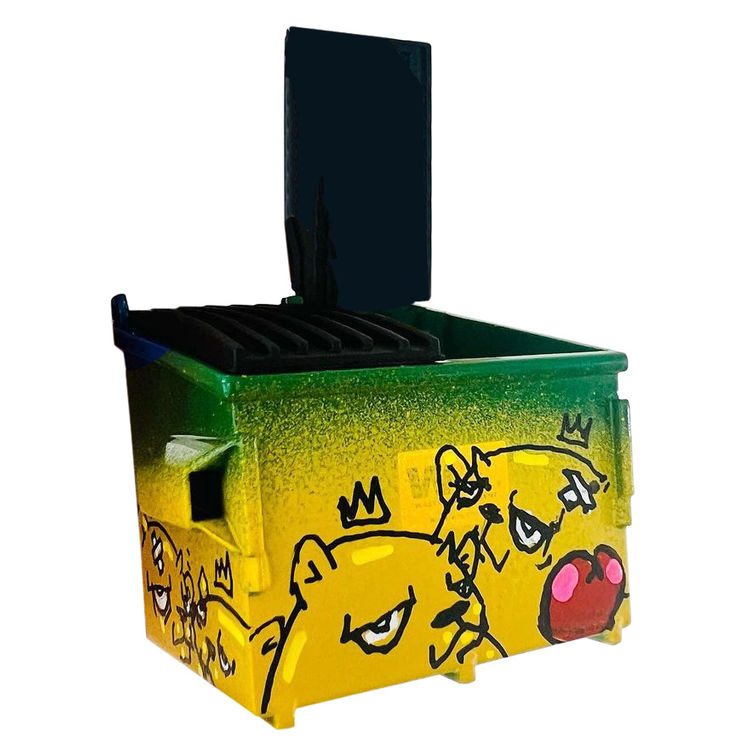 Dumpster Diving waste green by JC Rivera