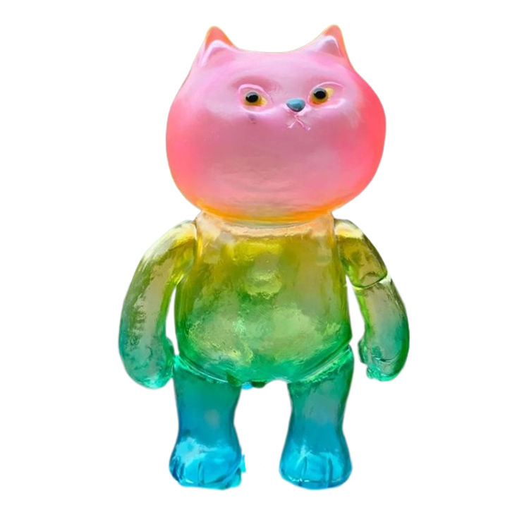 Clear Pink Blue Green Futeneko by Mai Nagamoto