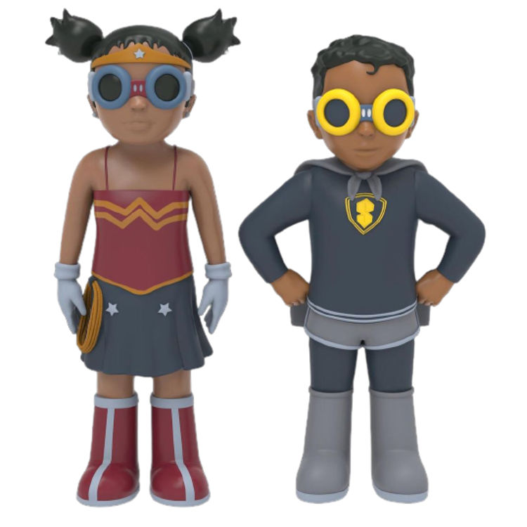 '89 Lil Wonda & Supa : Power Duo (Set) by Hebru Brantley