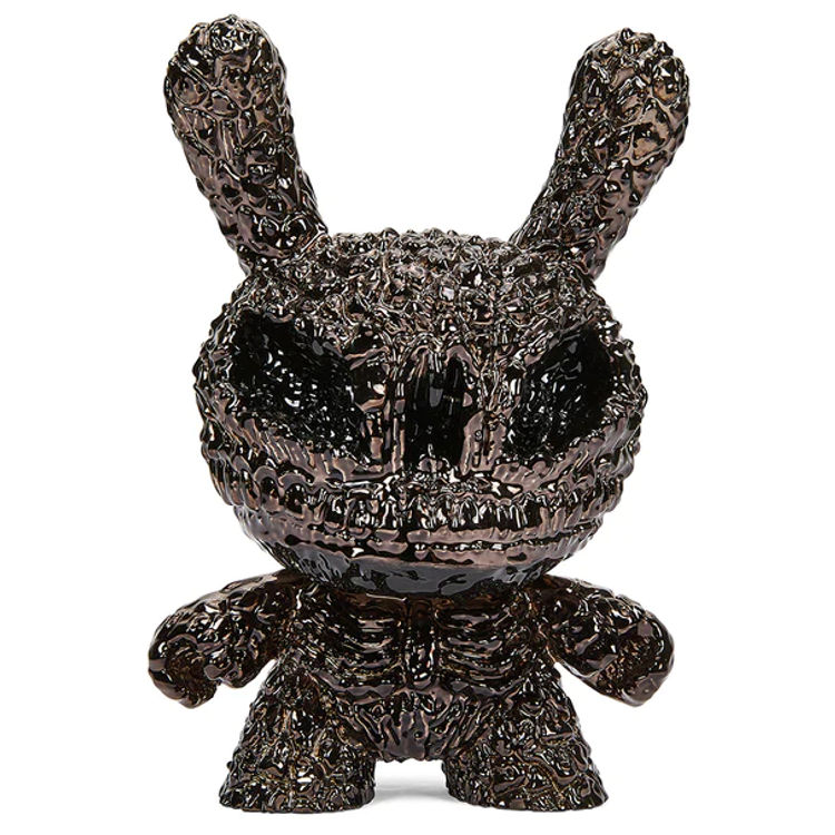 8" Black Chrome Death Dunny (Kidrobot Exclusive) by American Gross (Josh Kimberg)