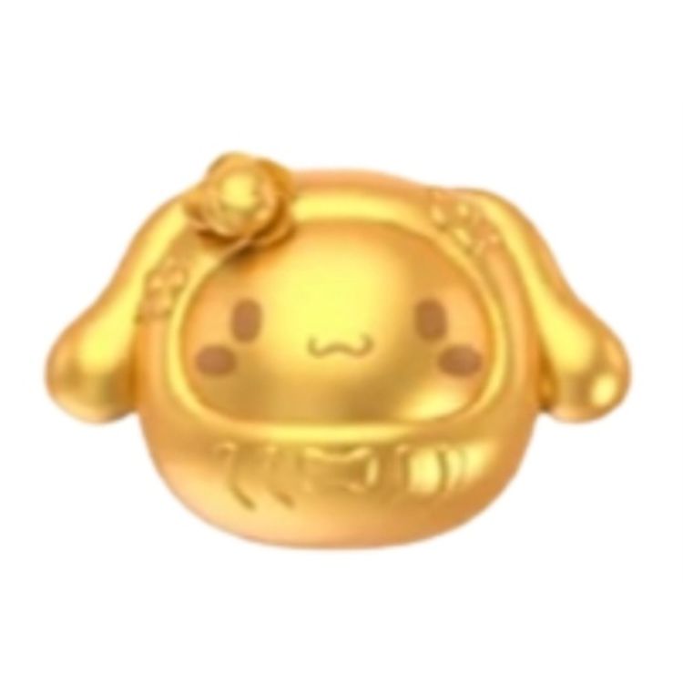 Gold Cinnamoroll Daruma by Sanrio