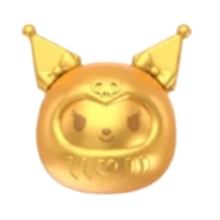 Gold Kuromi Daruma by Sanrio