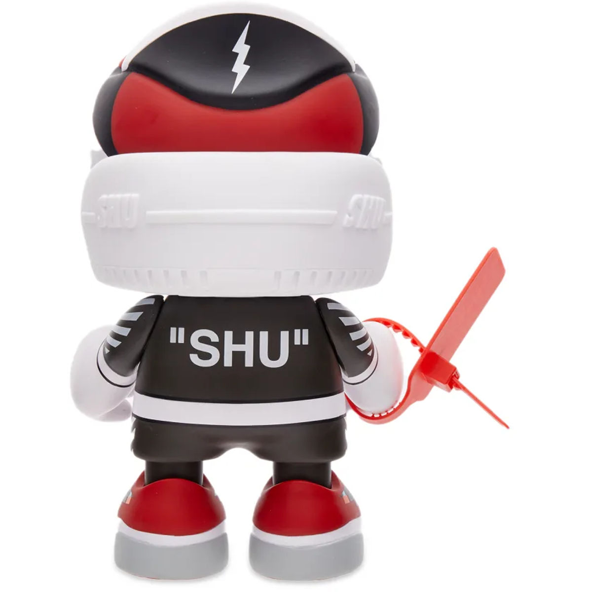 8" Red Off-White Shudog