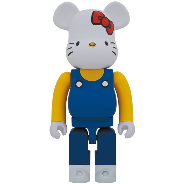 1000% Blue Overalls Hello Kitty Bearbrick by Sanrio