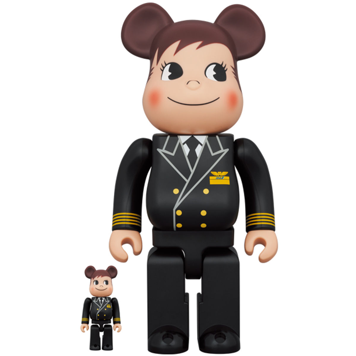 100% + 400% Ana Captain Poco-chan Bearbrick (Set)