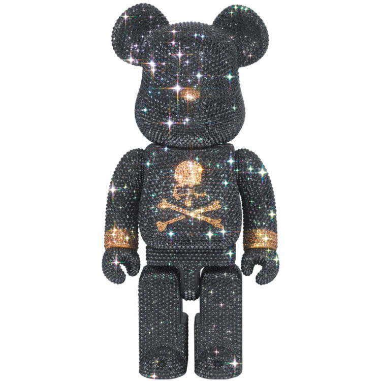 400% Black & Gold Crystal Mastermind Bearbrick by Mastermind Japan