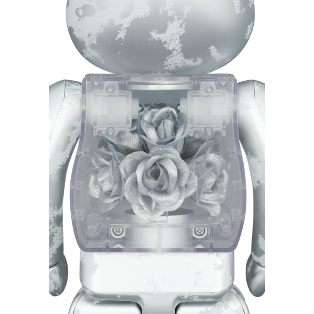 400% Silver Flor@ Bearbrick