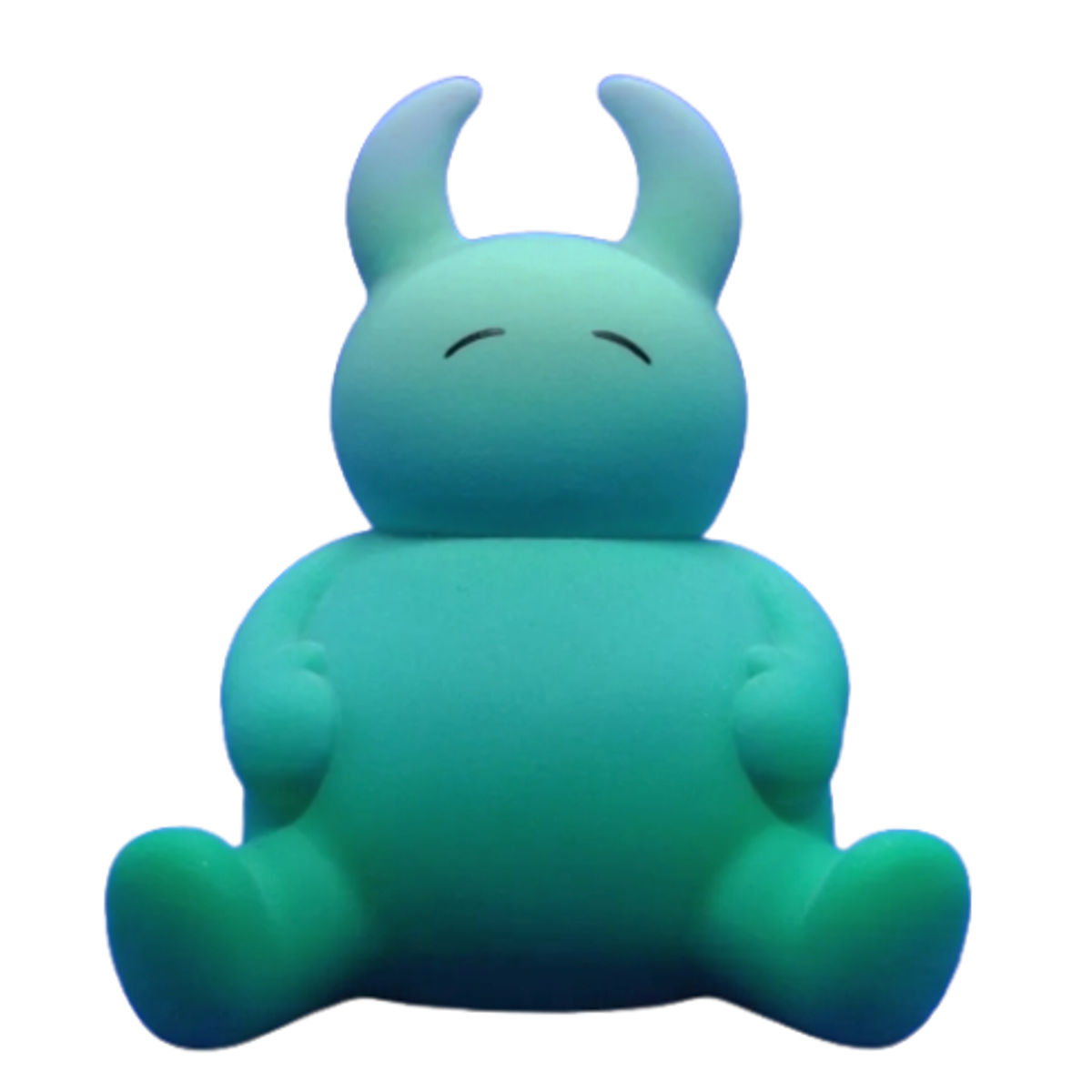 Flocked Green Sitting Uamou (Manpuku)