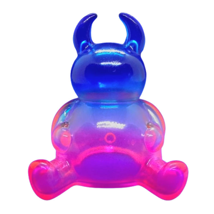 Clear Blue Pink Sitting Uamou (Manpuku) by Uamou (Ayako Takagi)