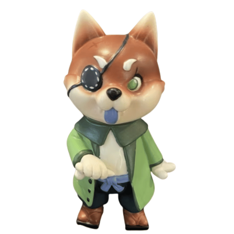 Green Brown Coat Akita Shatei by Stickup Monsters (Javier Jiménez)