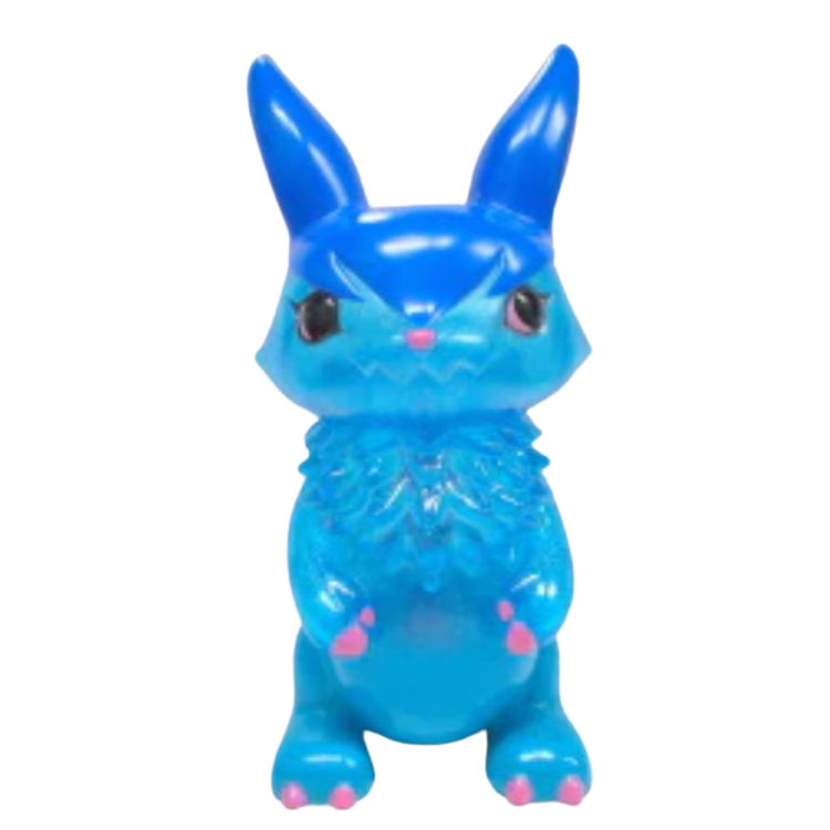 Clear Blue Glitter Mimila by Devilrobots