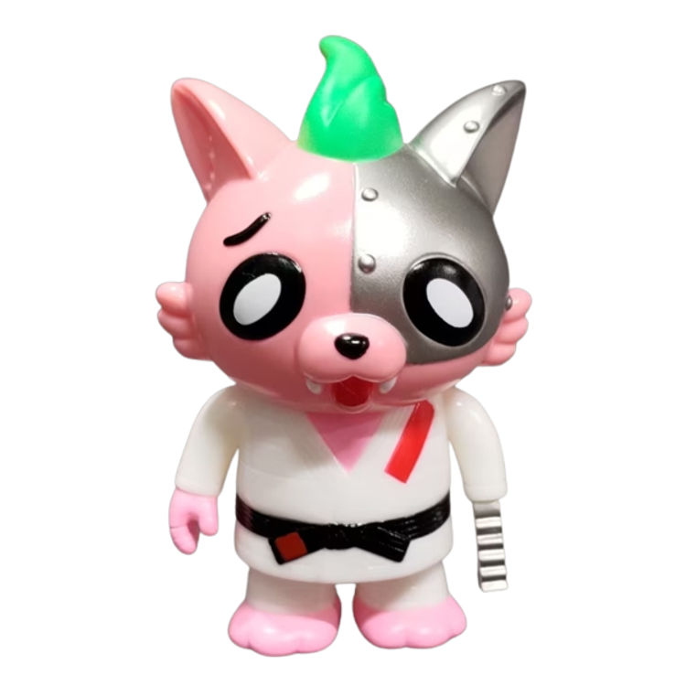 Peach Silver Chibi Ghost Dog by Redshark (Tetsuya Kondo)