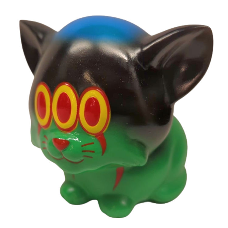 Black Green Calm Cat by Art Junkie (Shinichiro AJ Kato)