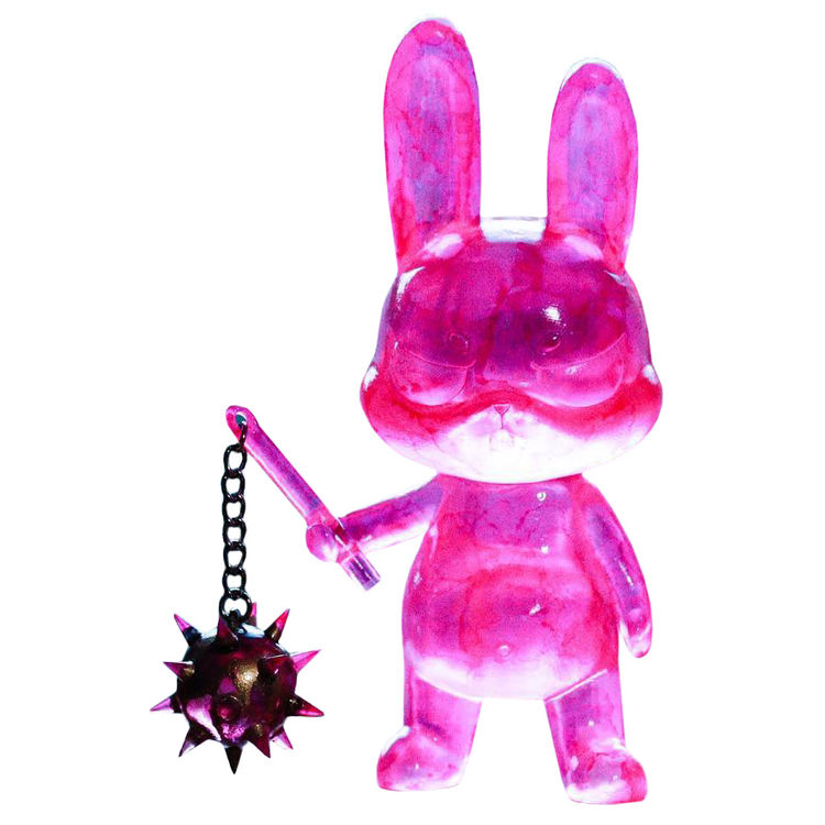 Pink Stained-Glass Gummy Riot Bunny by Fluff Riot (Kristy Kitsune)