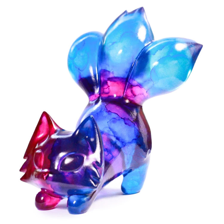 Pink Blue Purple Gradient Khali Stained-Glass Gummy by Fluff Riot (Kristy Kitsune)