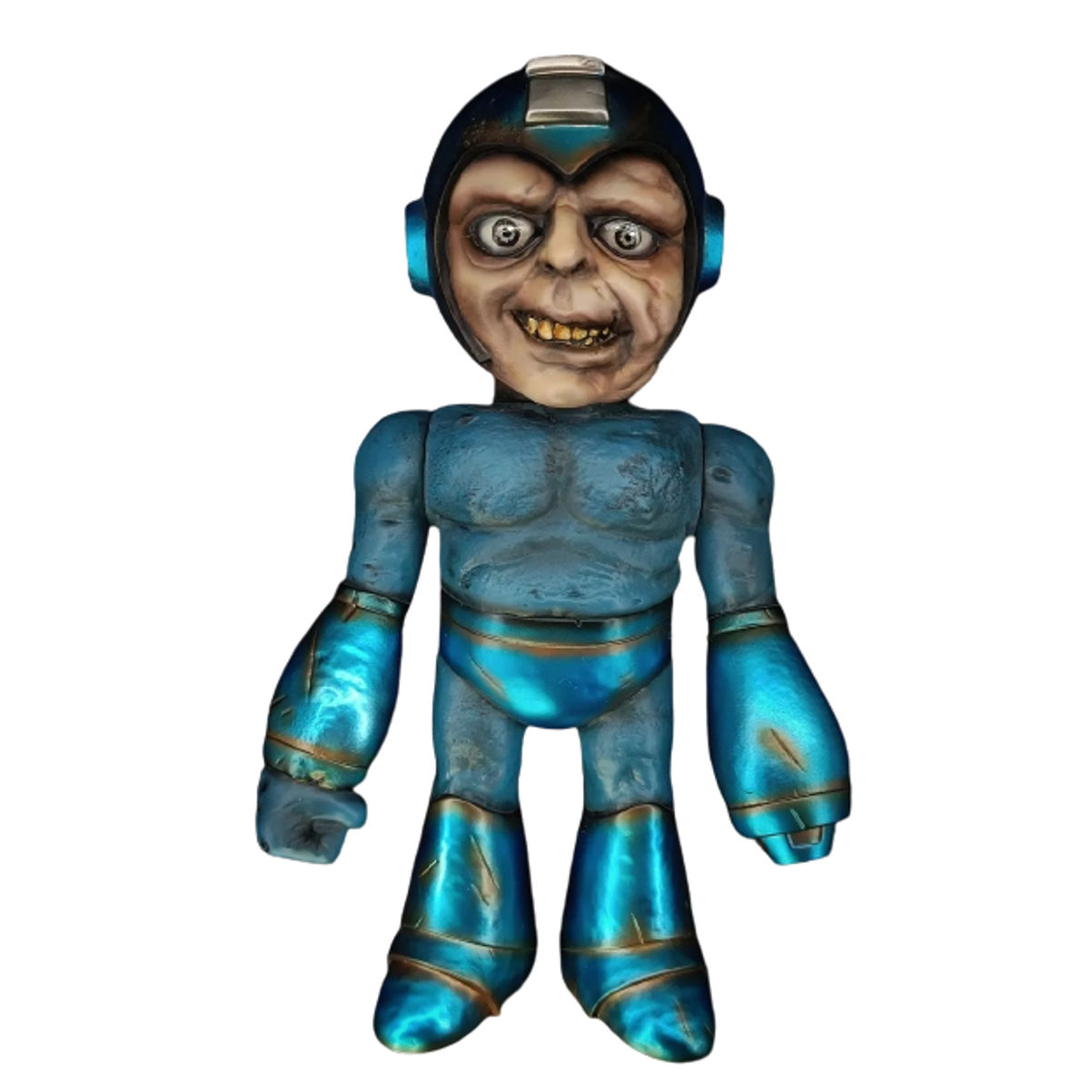 Metallic Blue Crack-man